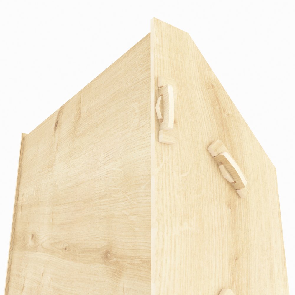 Aros Bookcase Sapphire Oak. Picture 6