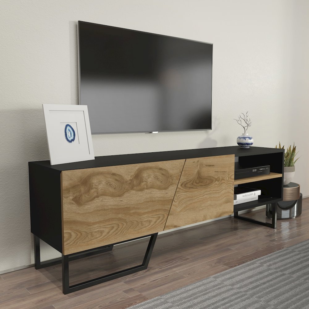 Denasse Tv Stand Black Ud Black. Picture 3