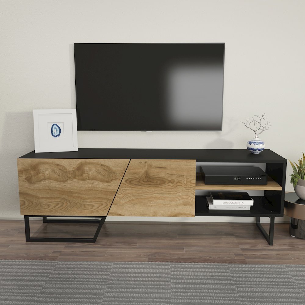 Denasse Tv Stand Black Ud Black. Picture 4