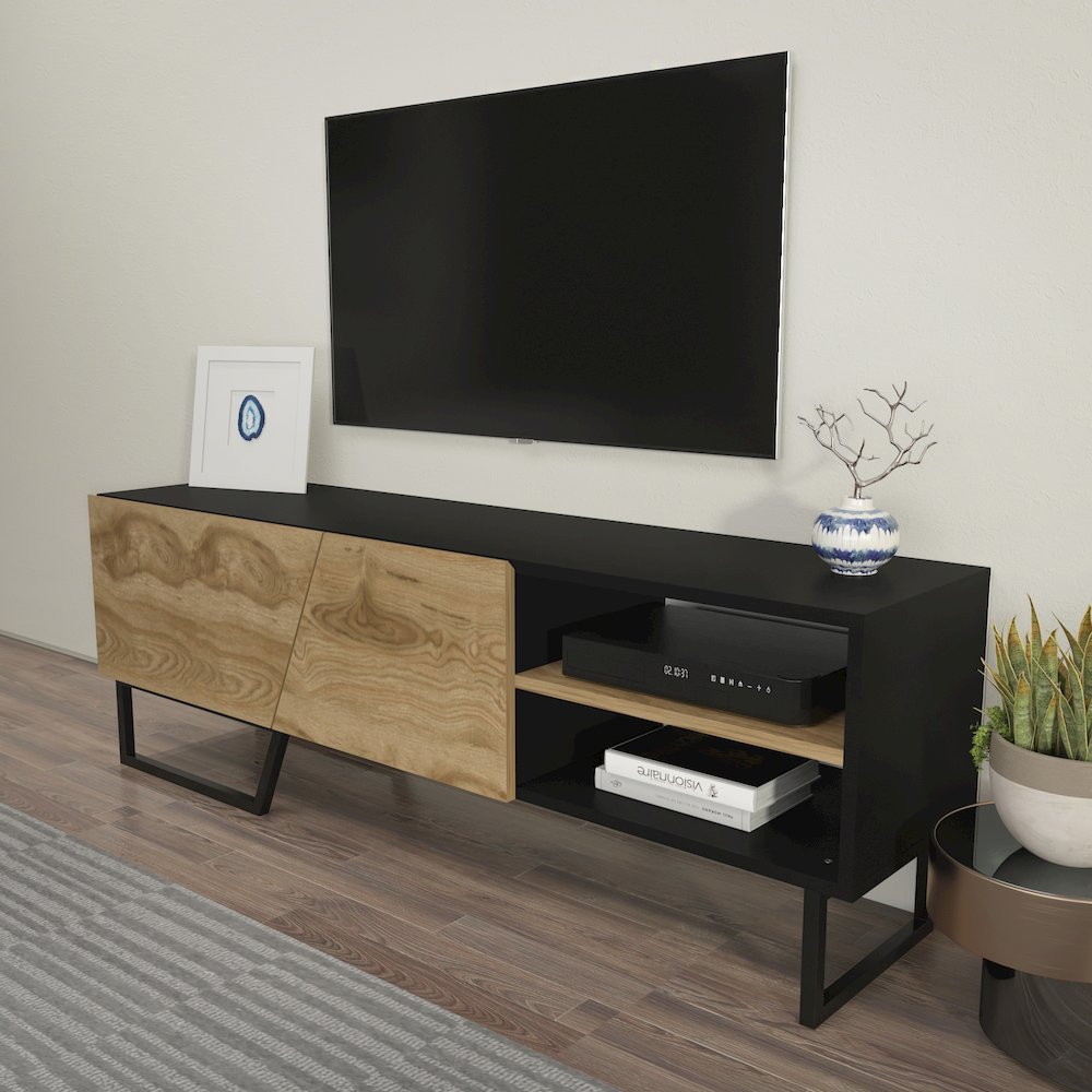 Denasse Tv Stand Black Ud Black. Picture 5