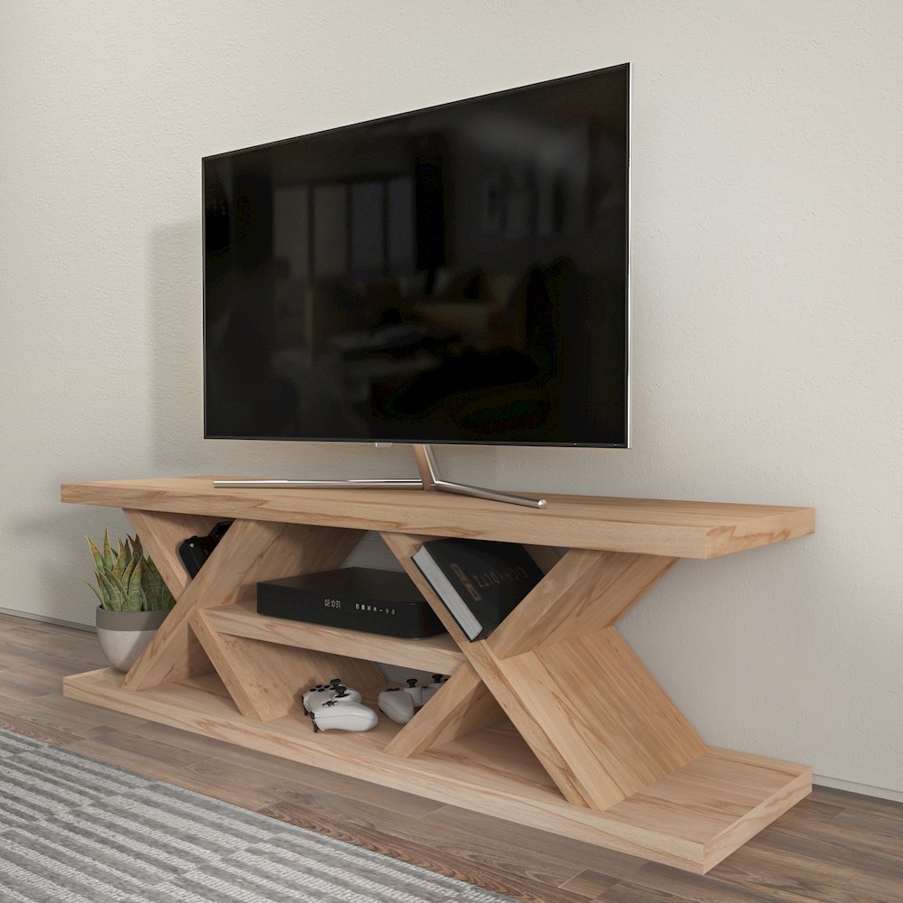 Massi Tv Stand Sapphire Oak. Picture 3