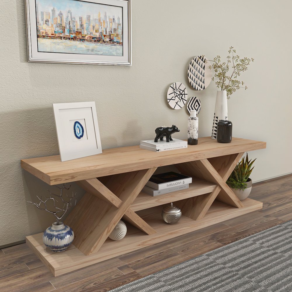 Massi Tv Stand Sapphire Oak. Picture 7