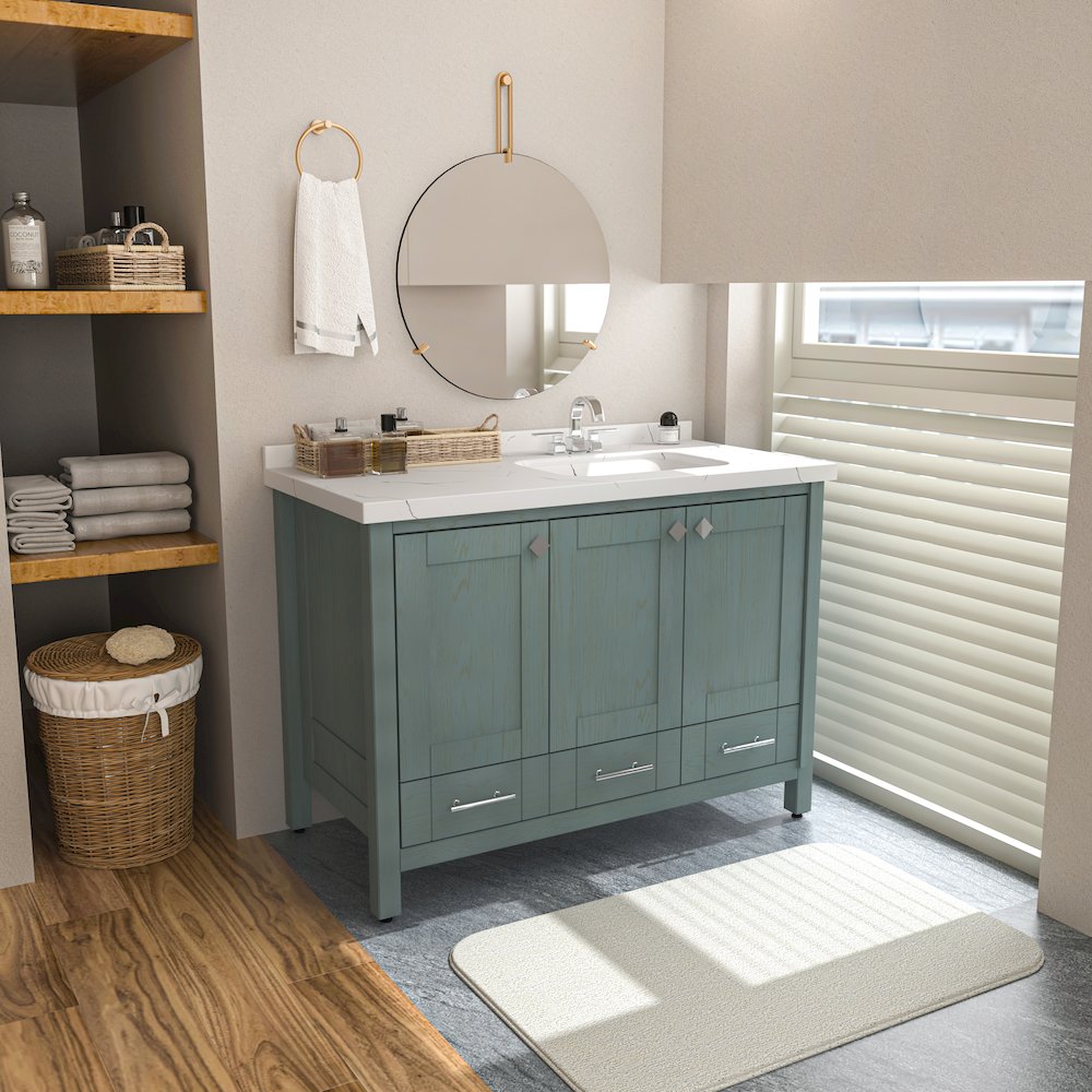 Kardelen 47 In Bathroom Vanity Sea Green. Picture 4