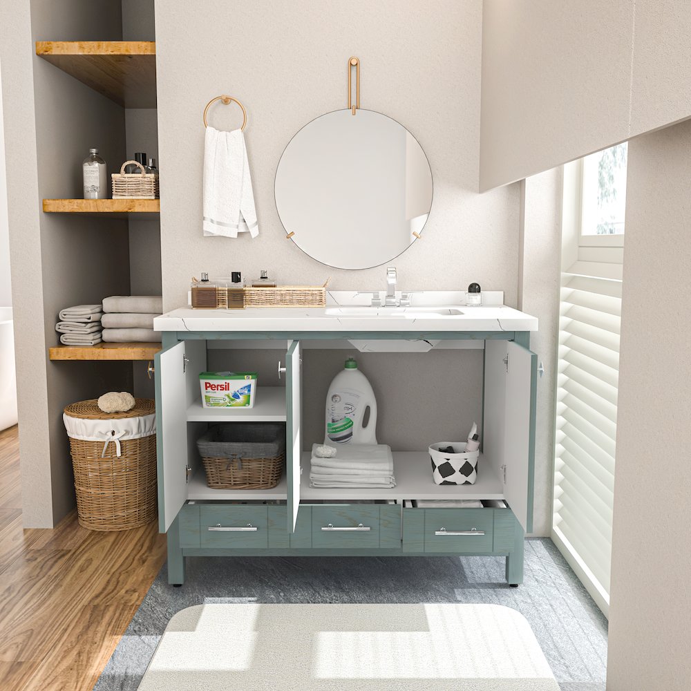 Kardelen 47 In Bathroom Vanity Sea Green. Picture 8