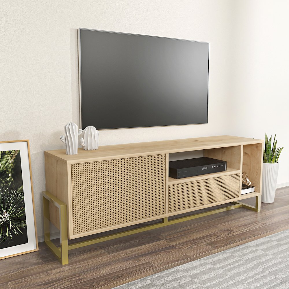 Utopia Tv Stand Sapphire Oak Hazeran. Picture 5