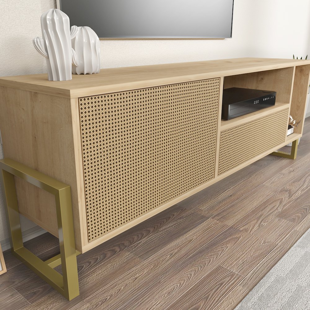 Utopia Tv Stand Sapphire Oak Hazeran. Picture 6