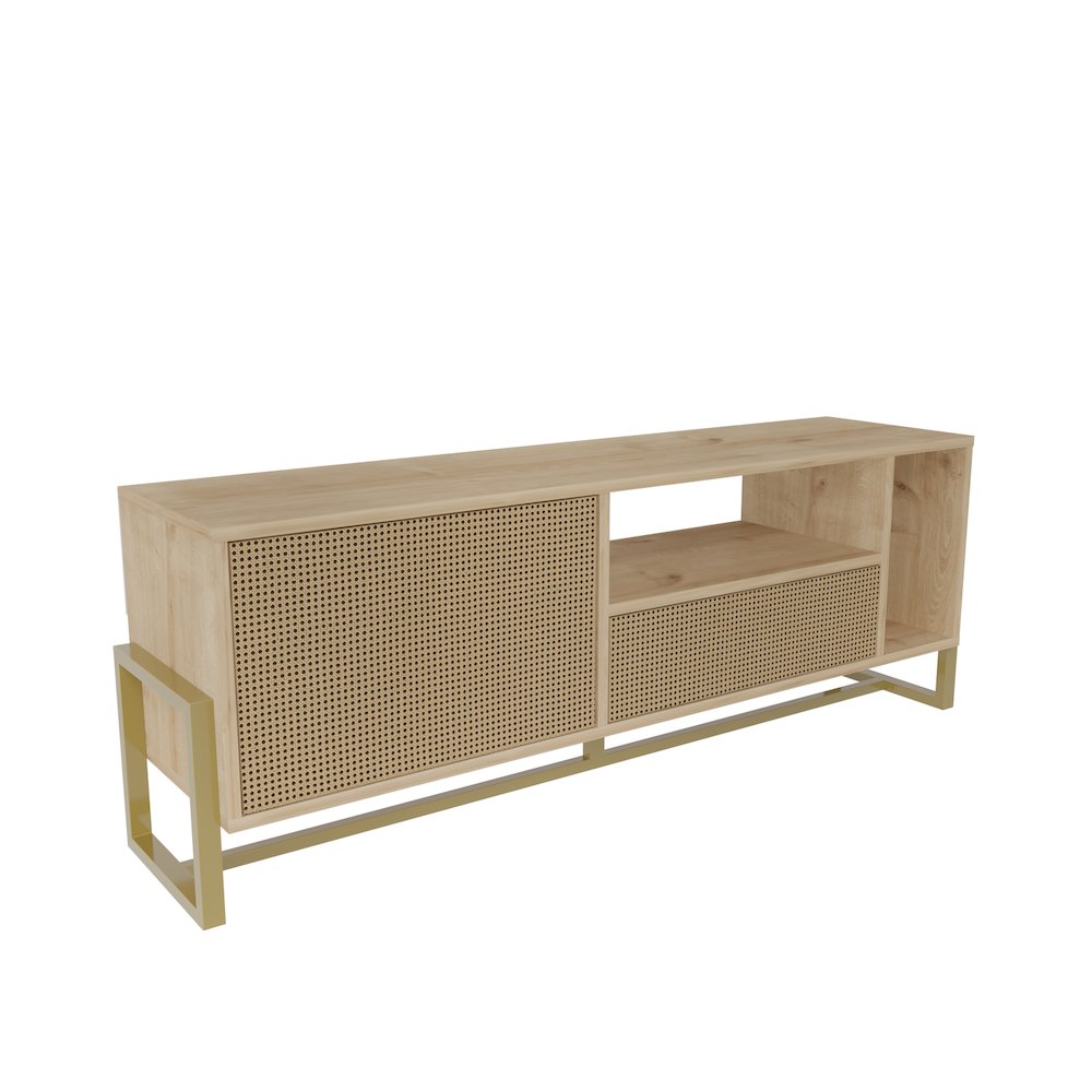 Utopia Tv Stand Sapphire Oak Hazeran. Picture 2