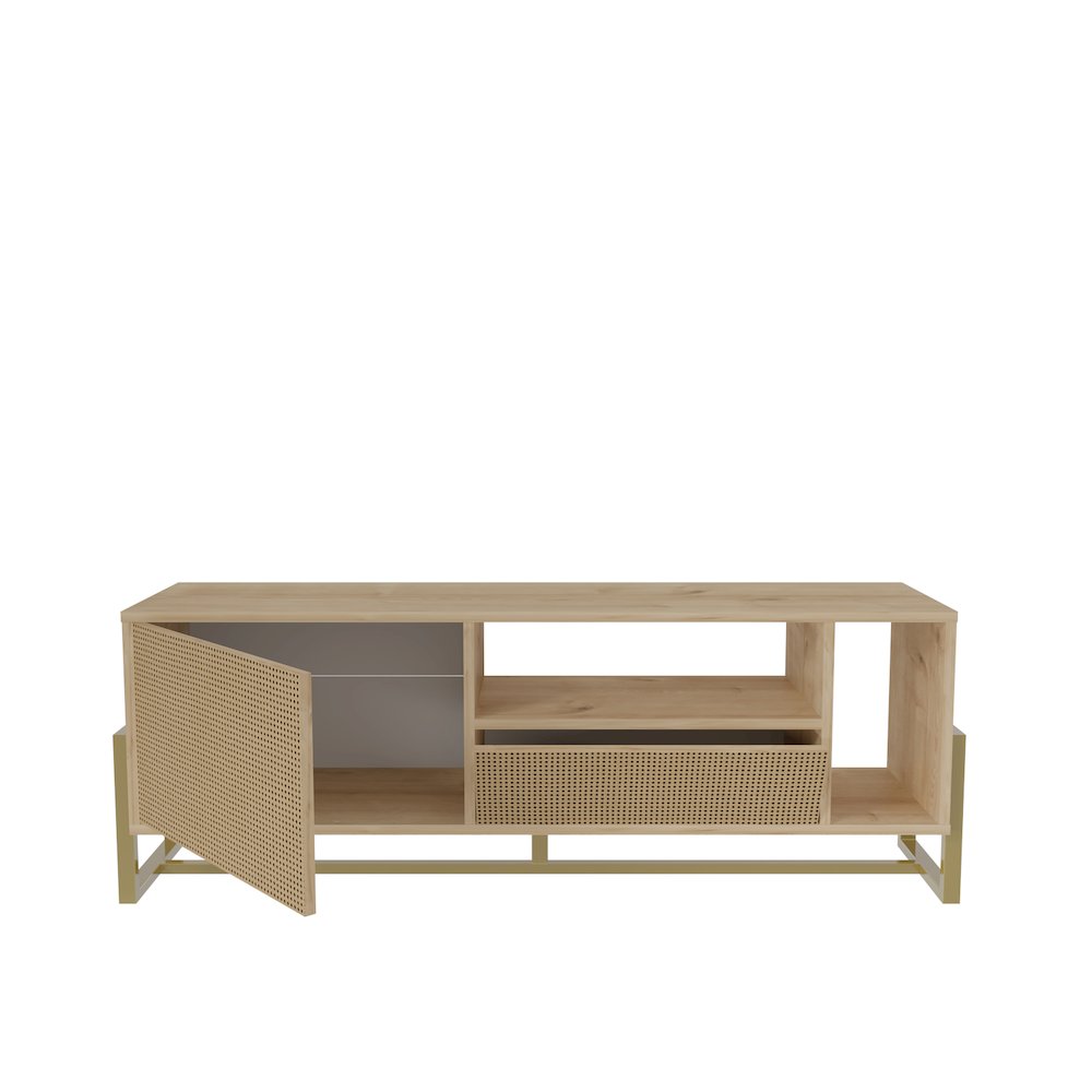 Utopia Tv Stand Sapphire Oak Hazeran. Picture 1
