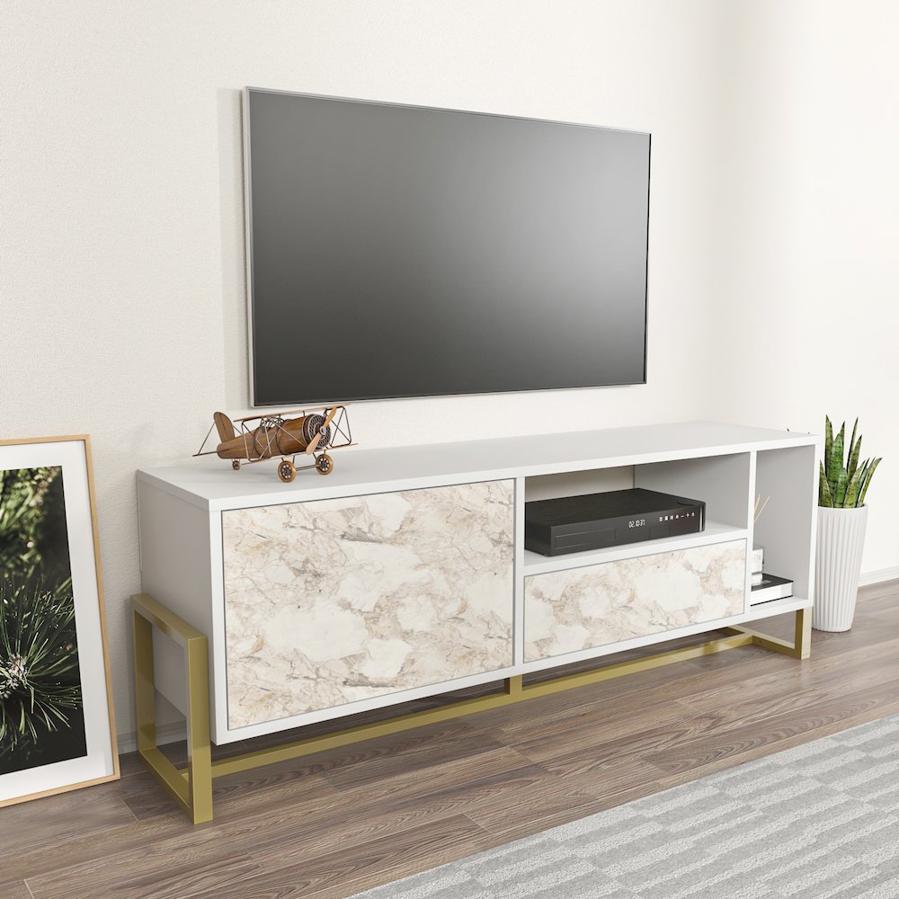 Utopia Tv Stand White Ephesus. Picture 5