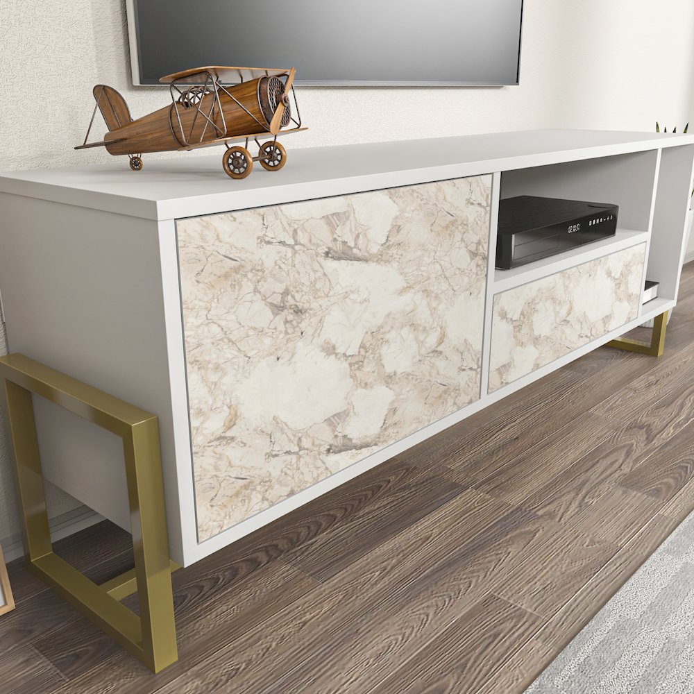 Utopia Tv Stand White Ephesus. Picture 6