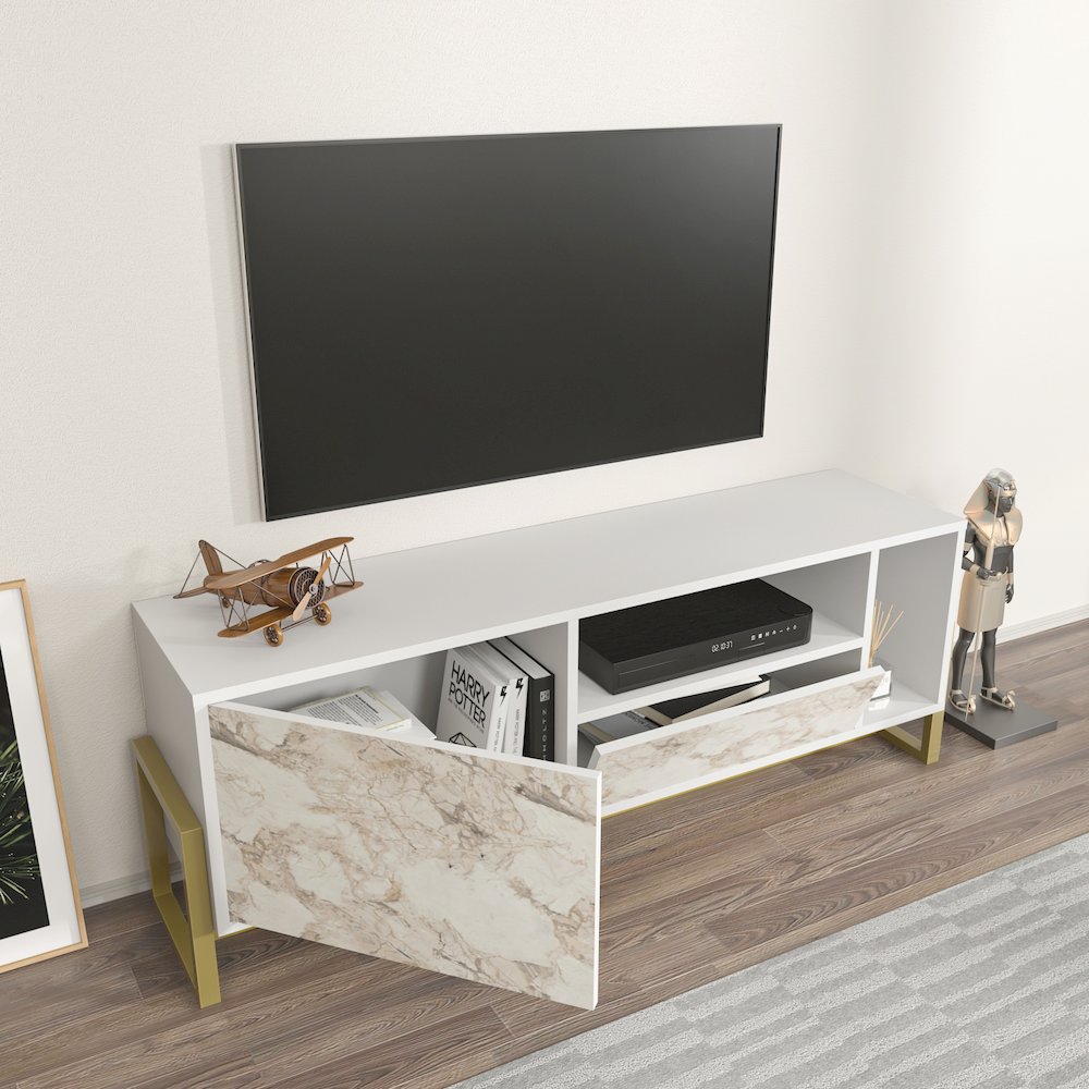 Utopia Tv Stand White Ephesus. Picture 7