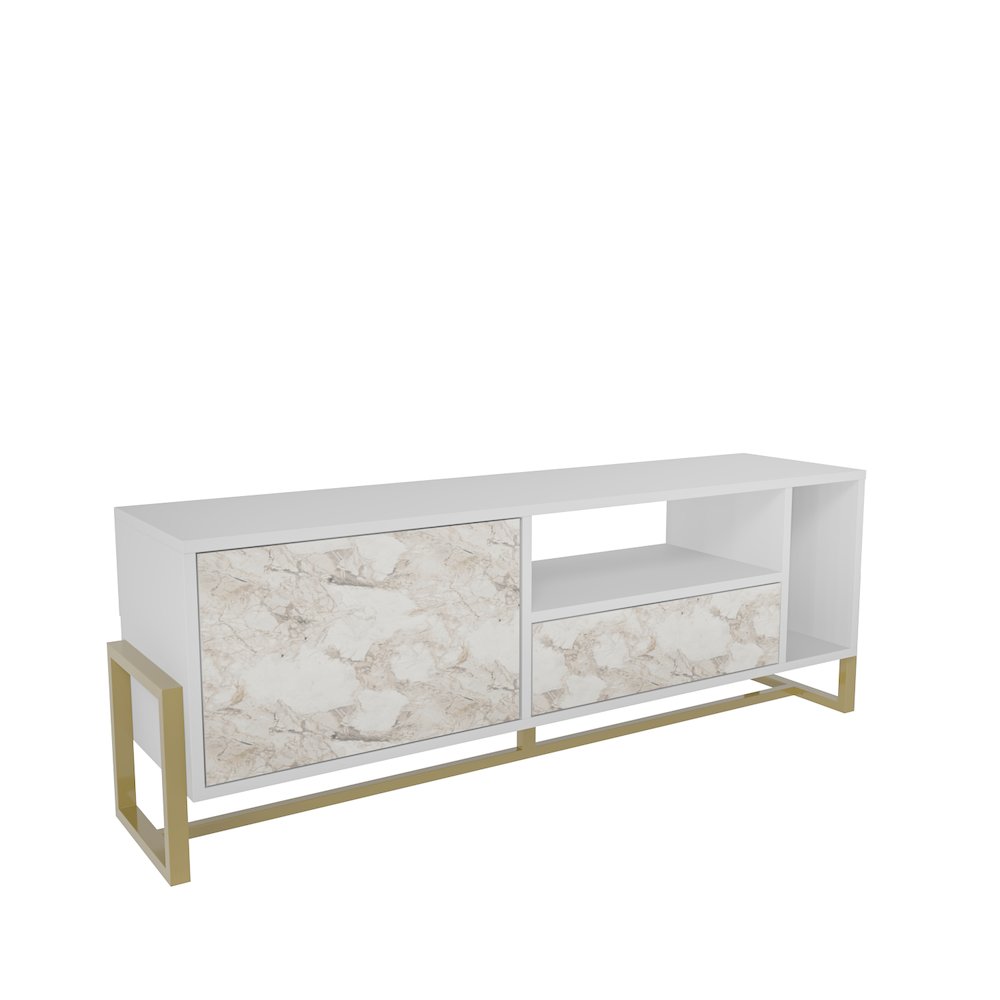 Utopia Tv Stand White Ephesus. Picture 1