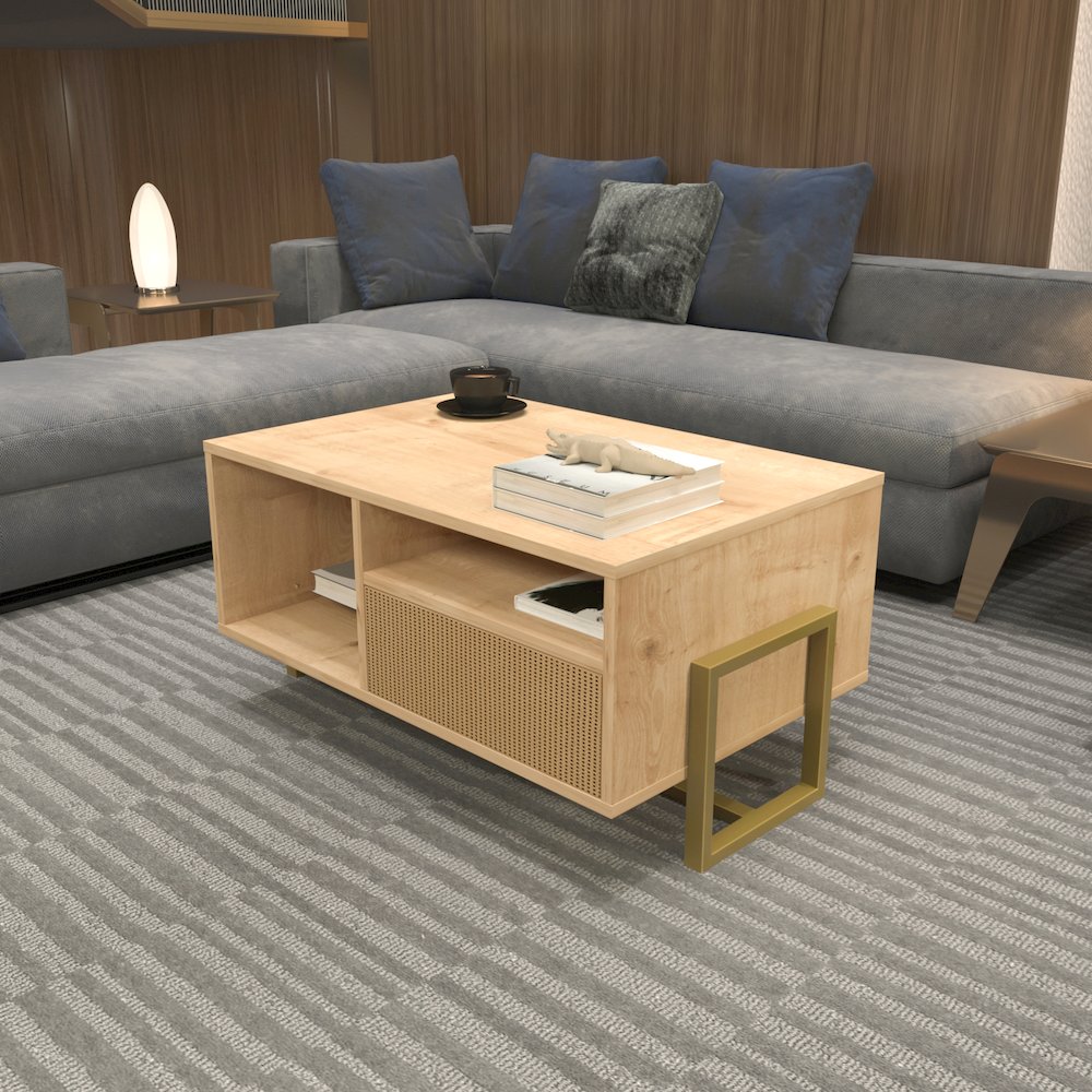 Utopia Coffee Table Sapphire Oak Hazeran. Picture 3