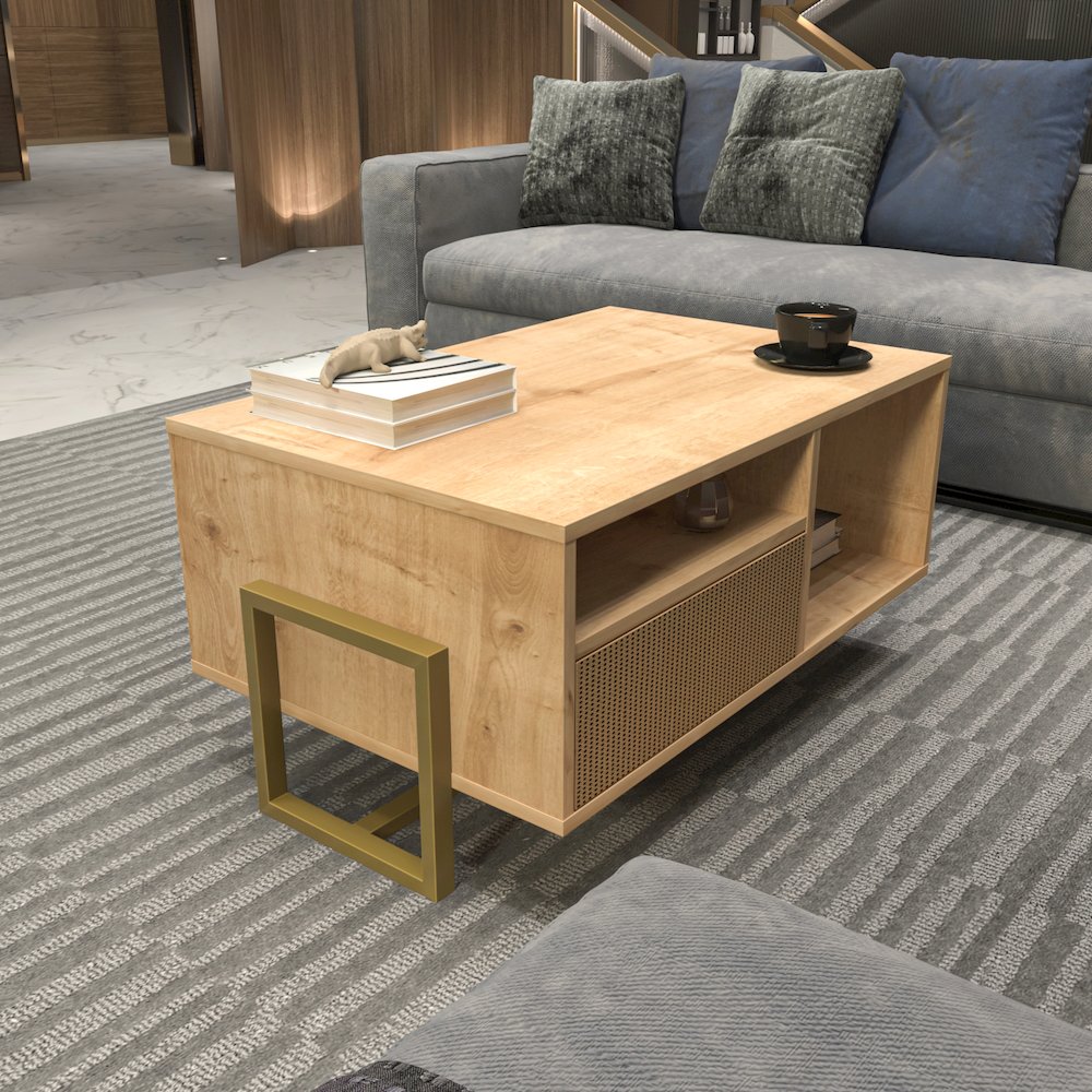 Utopia Coffee Table Sapphire Oak Hazeran. Picture 5