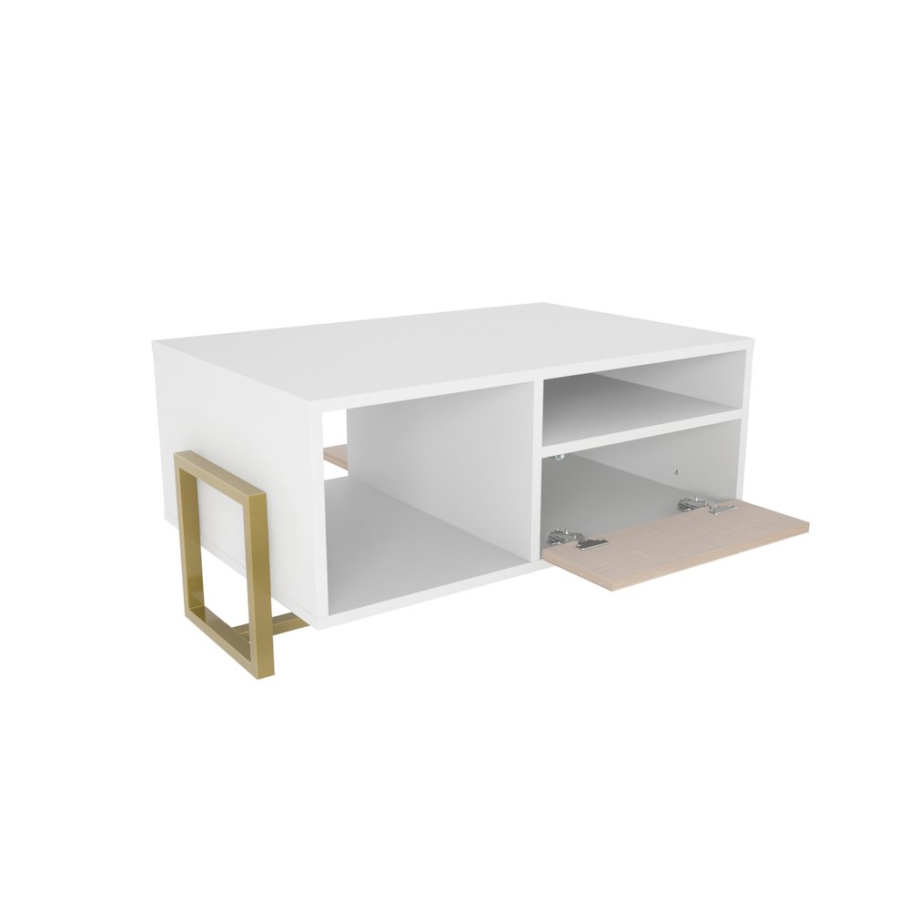 Utopia Coffee Table White Beige. Picture 2