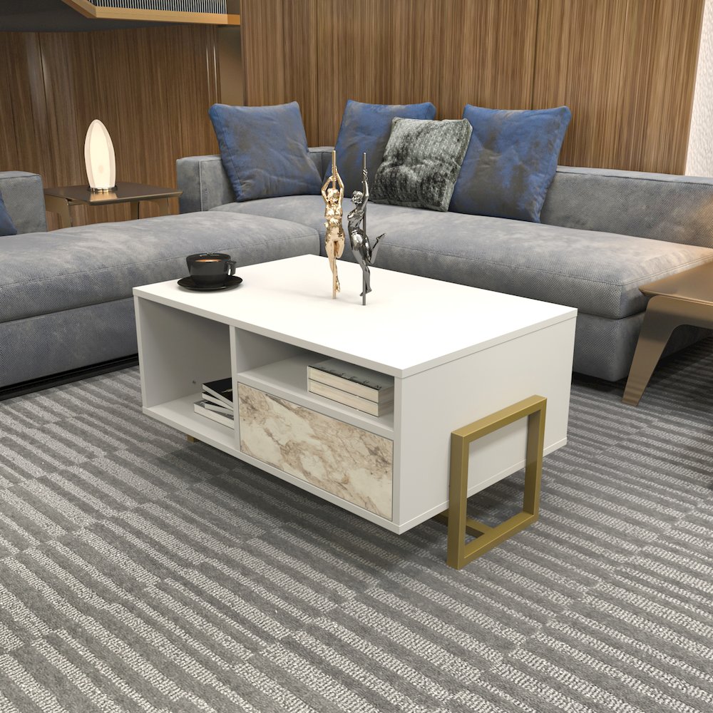 Utopia Coffee Table White Ephesus. Picture 3