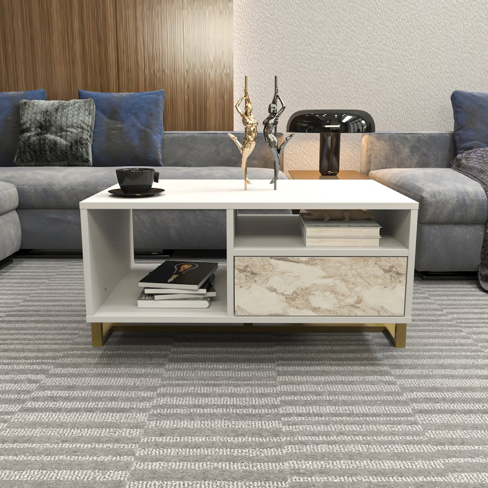 Utopia Coffee Table White Ephesus. Picture 4