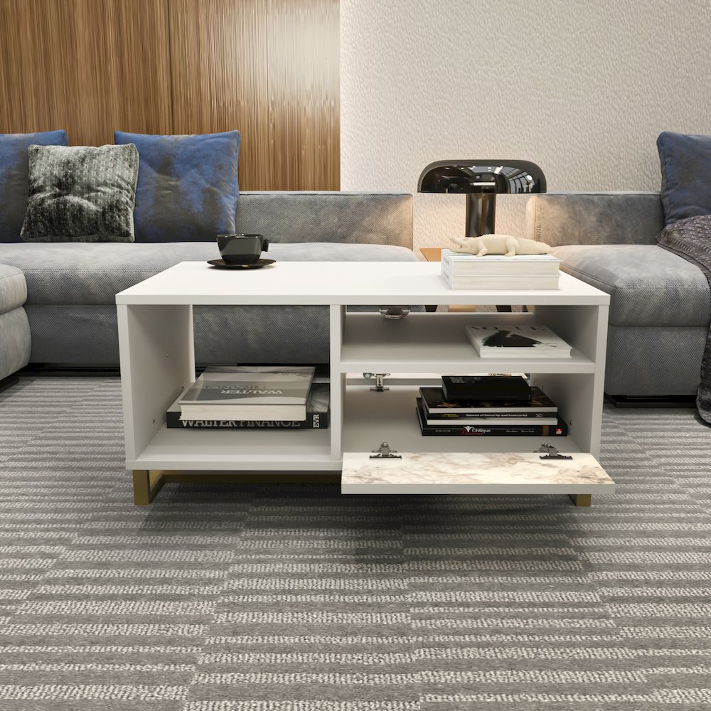Utopia Coffee Table White Ephesus. Picture 6