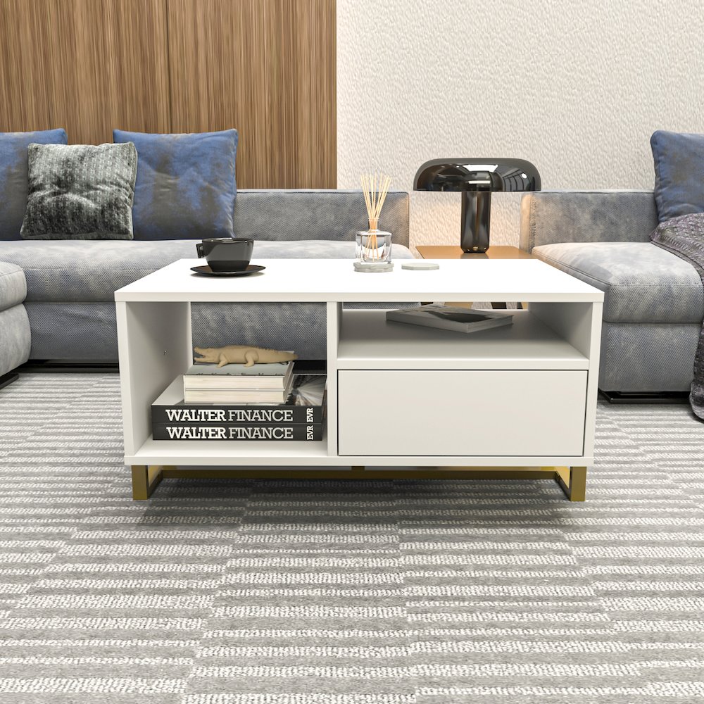 Utopia Coffee Table White. Picture 4