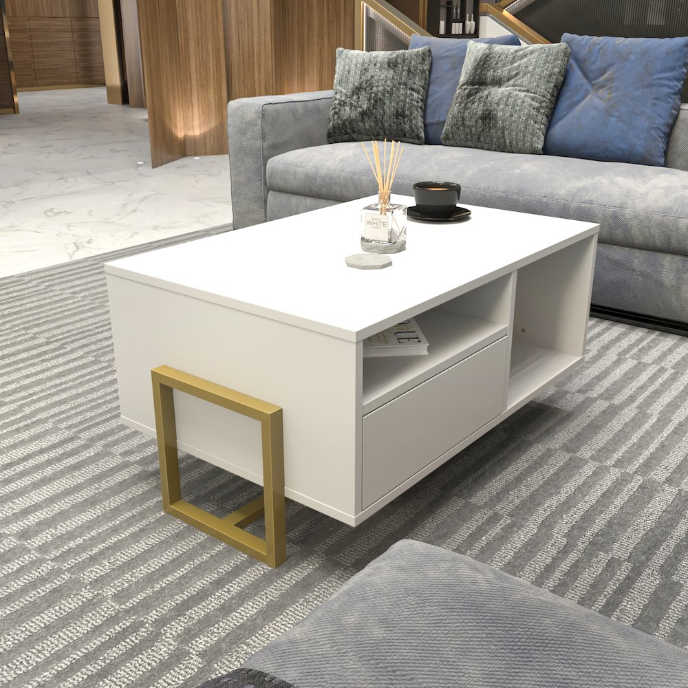 Utopia Coffee Table White. Picture 5