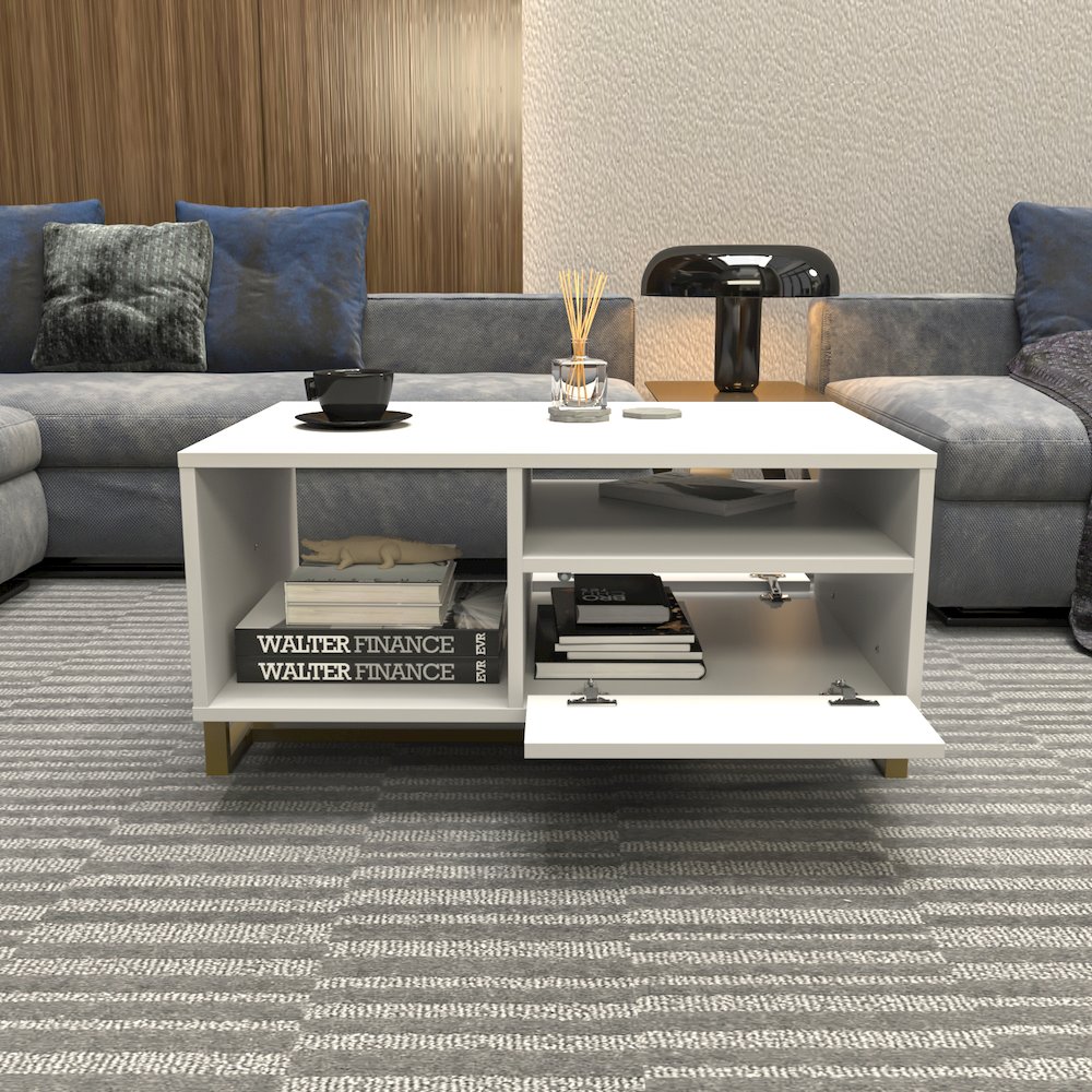 Utopia Coffee Table White. Picture 6