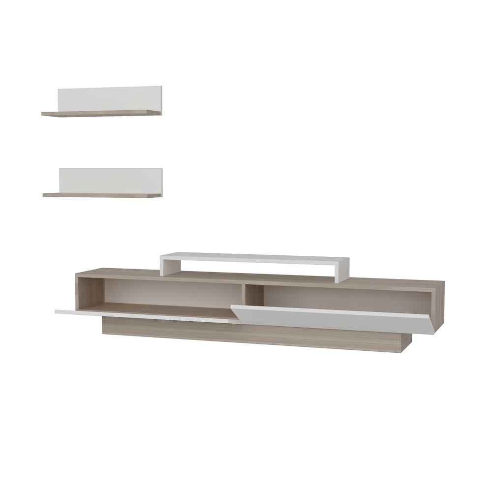 Lusi Tv Stand White&Cordoba. Picture 1