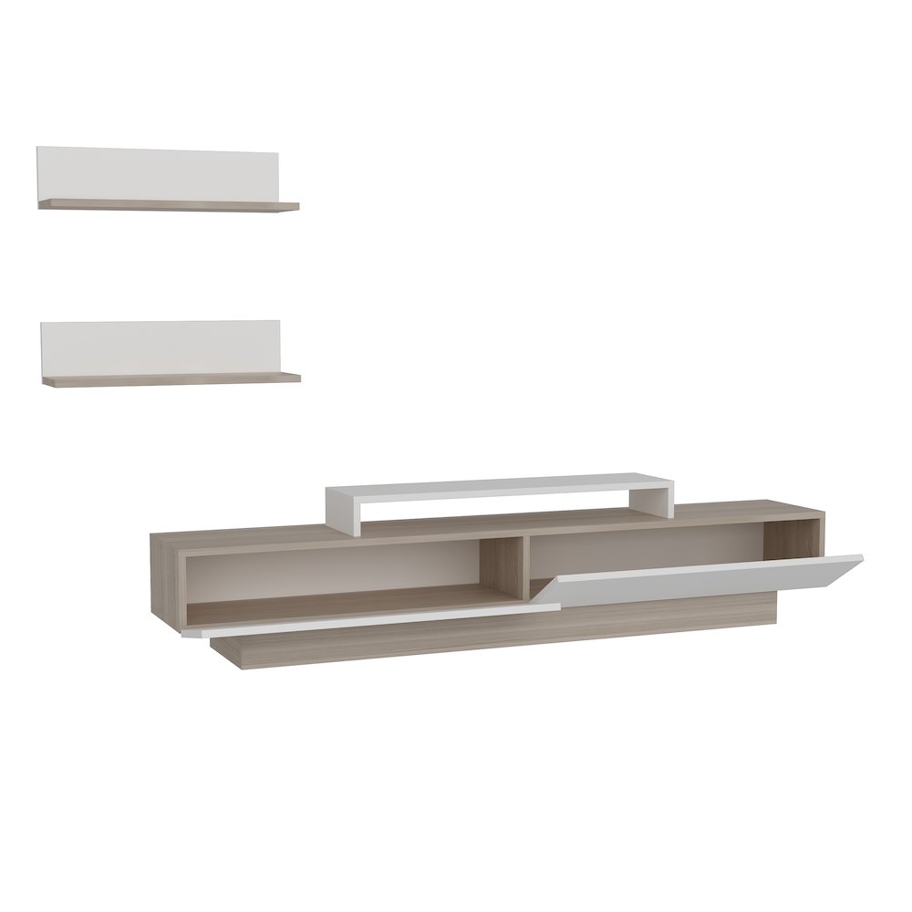 Lusi Tv Stand White&Cordoba. Picture 2