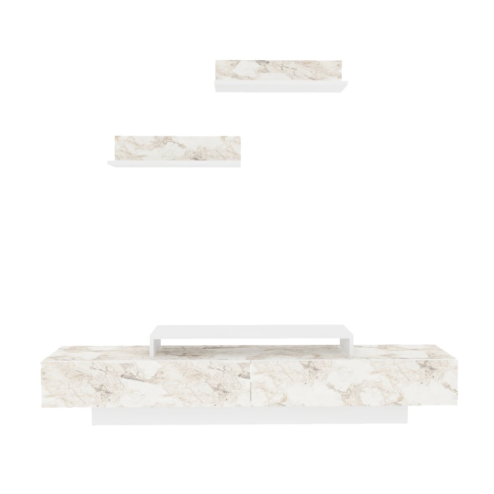 Lusi Tv Stand - Ephesus White. Picture 2