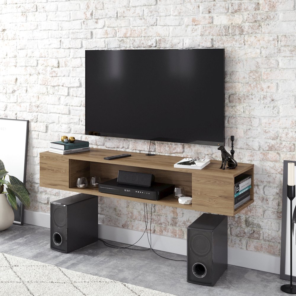 Peti Floating Tv Stand-Oud Oak. Picture 6
