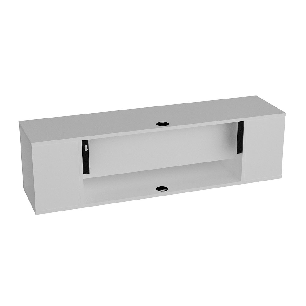 Paldi Floating Tv Stand-White. Picture 4