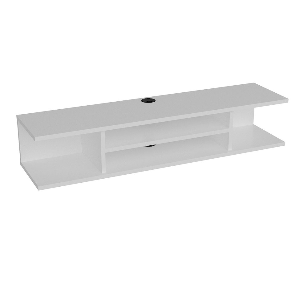 Pivot Floating Tv Stand - White. Picture 1