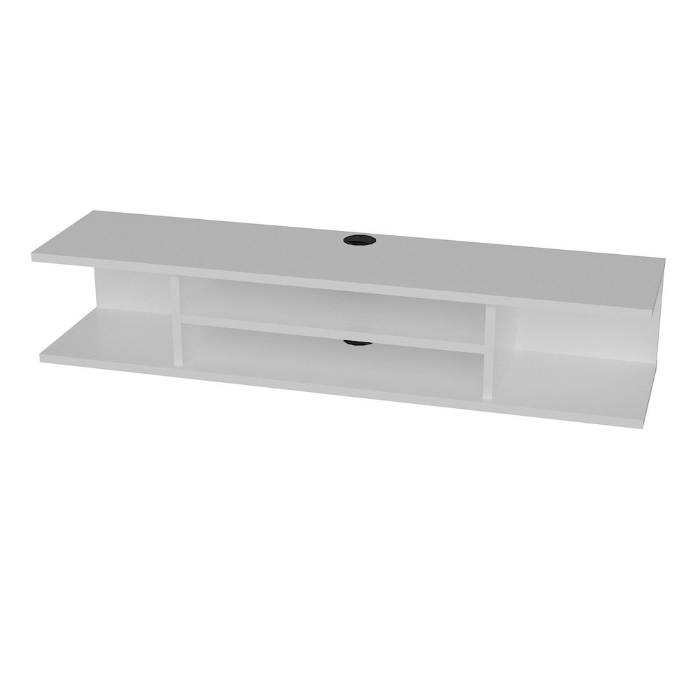 Pivot Floating Tv Stand - White. Picture 2