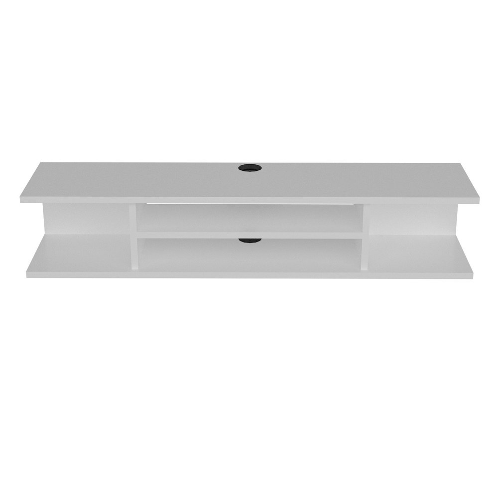 Pivot Floating Tv Stand - White. Picture 3