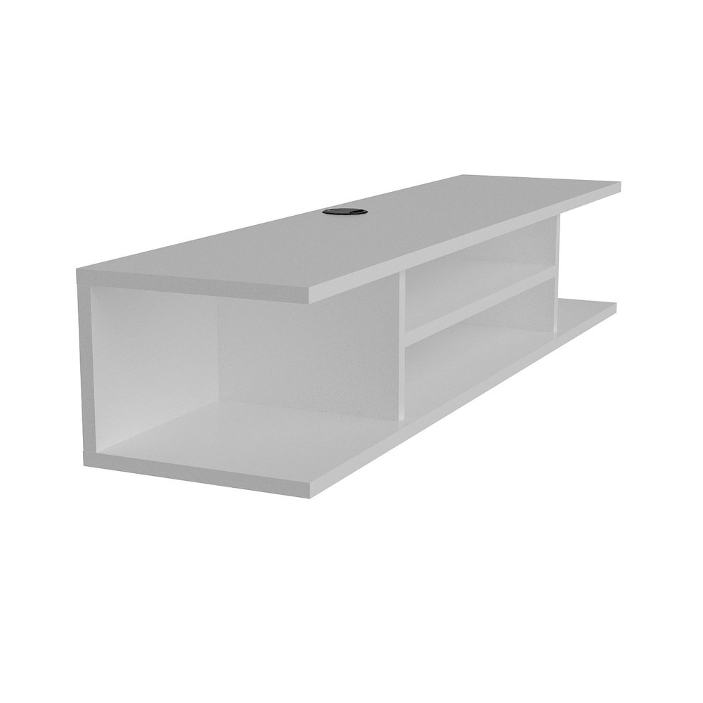 Pivot Floating Tv Stand - White. Picture 4