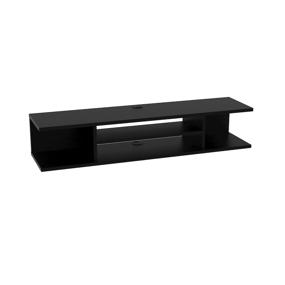 Pivot Floating Tv Stand - Black. Picture 1