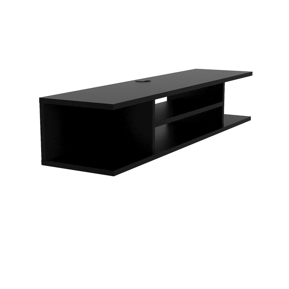 Pivot Floating Tv Stand - Black. Picture 4