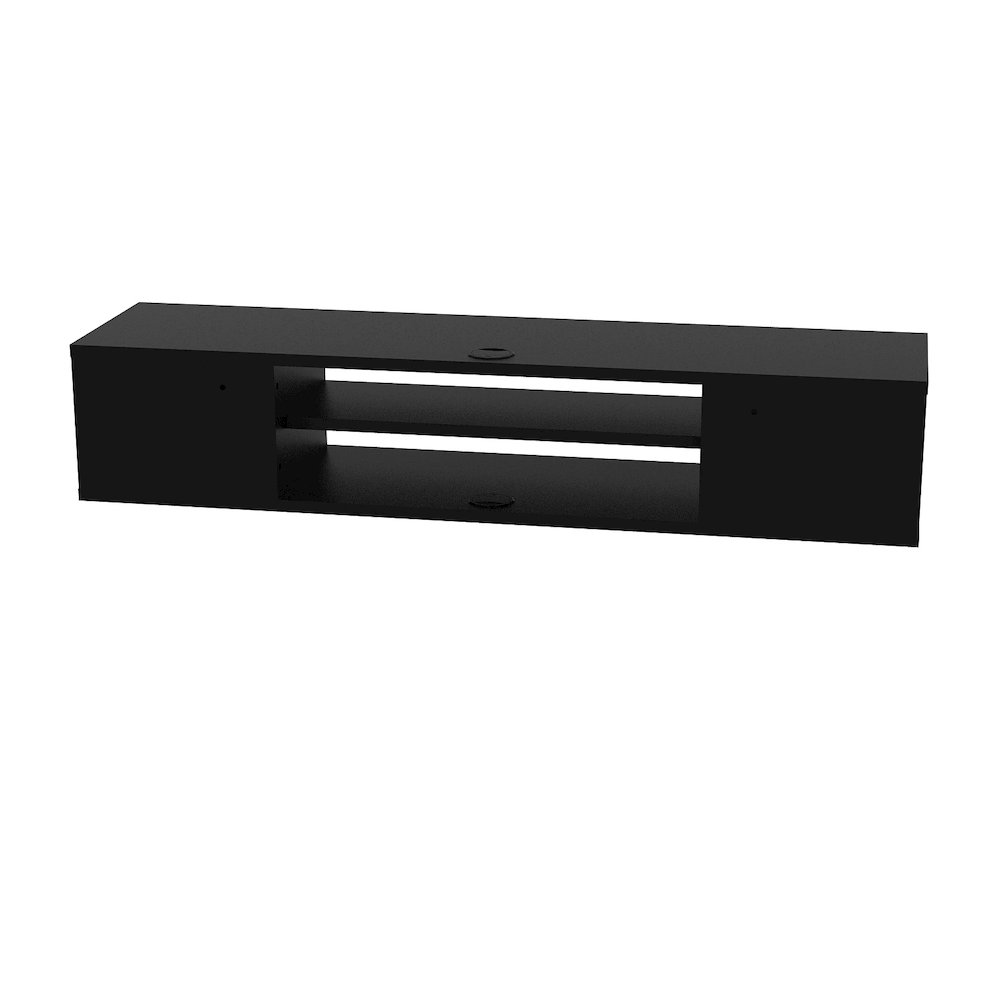 Pivot Floating Tv Stand - Black. Picture 5