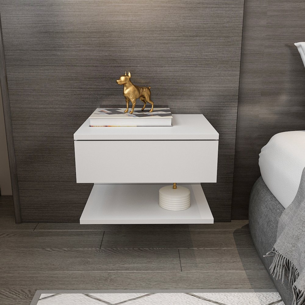 Vivid Nightstand White. Picture 4