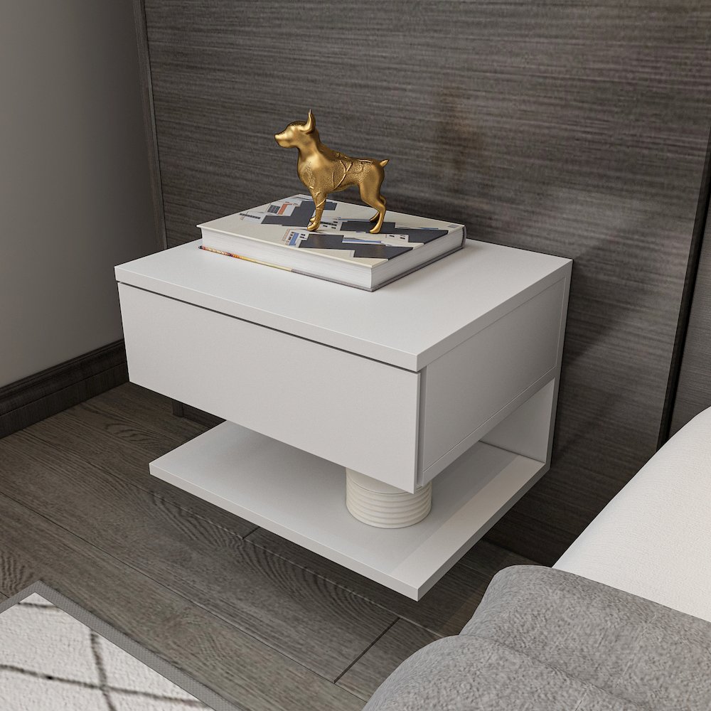 Vivid Nightstand White. Picture 5