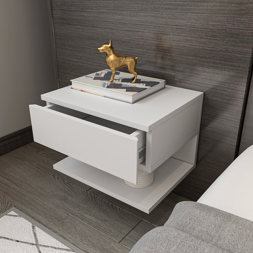 Vivid Nightstand White. Picture 7