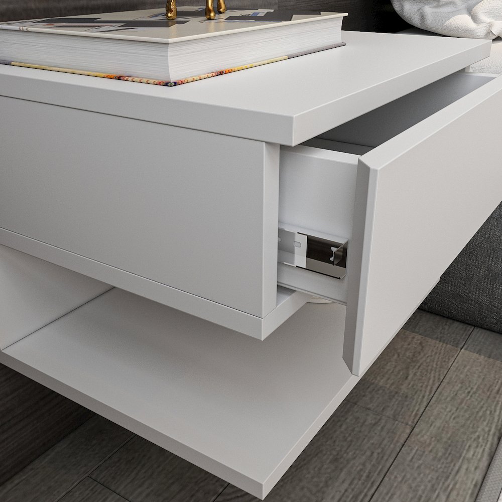 Vivid Nightstand White. Picture 8