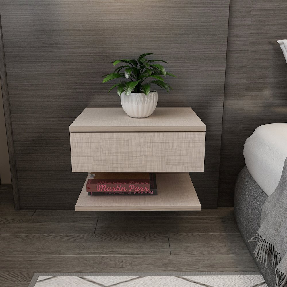 Vivid Nightstand Beige. Picture 4