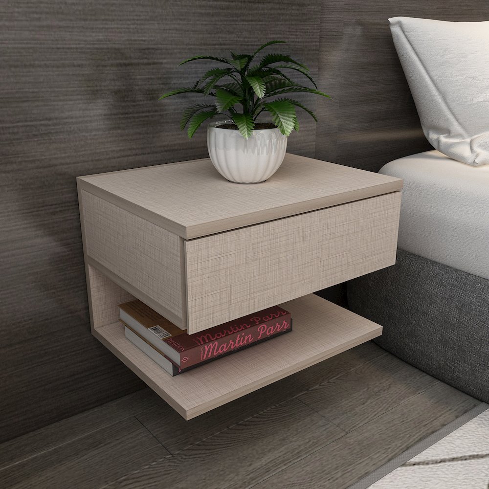 Vivid Nightstand Beige. Picture 3