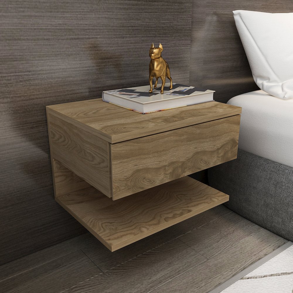 Vivid Nightstand Oud Oak. Picture 3