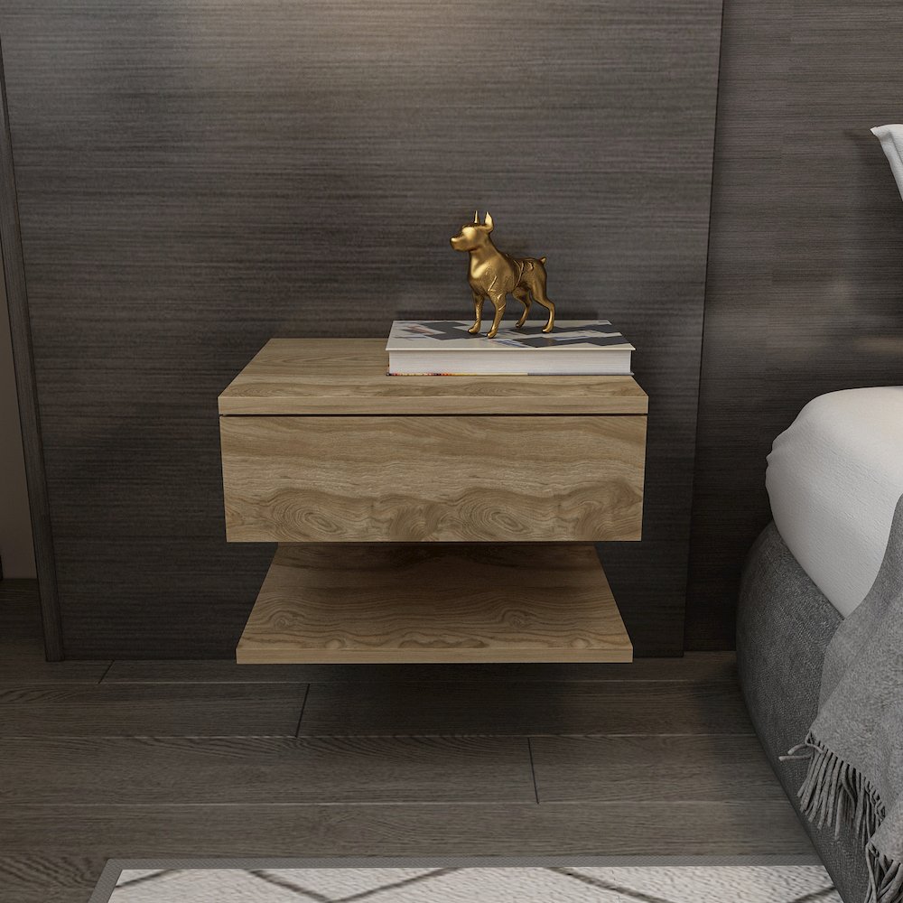 Vivid Nightstand Oud Oak. Picture 4