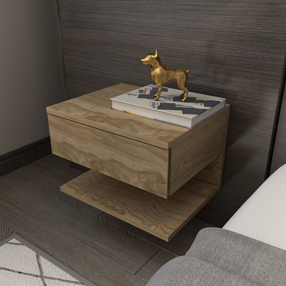Vivid Nightstand Oud Oak. Picture 5