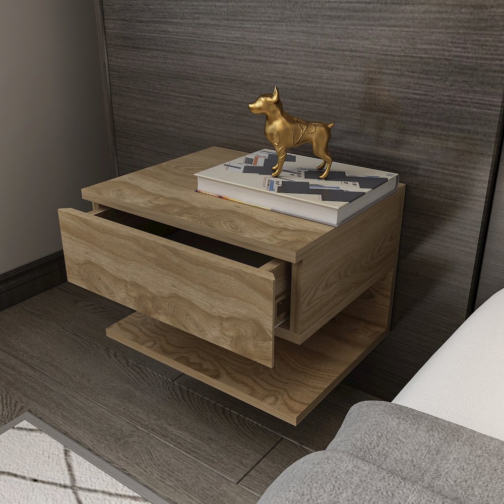 Vivid Nightstand Oud Oak. Picture 6