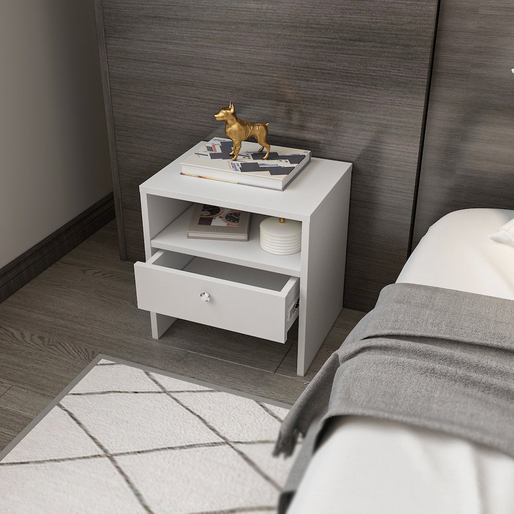 Nova Nightstand White. Picture 6