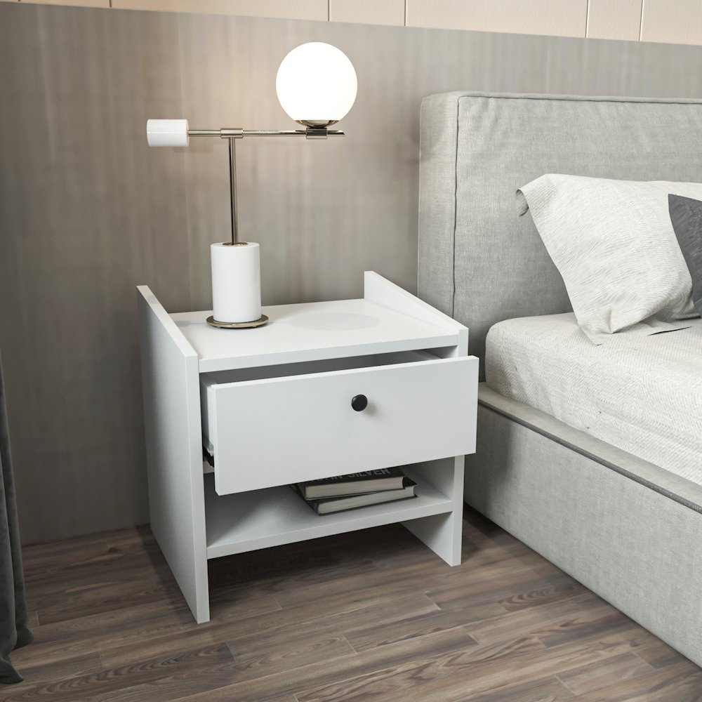 Berlin Nightstand White. Picture 6