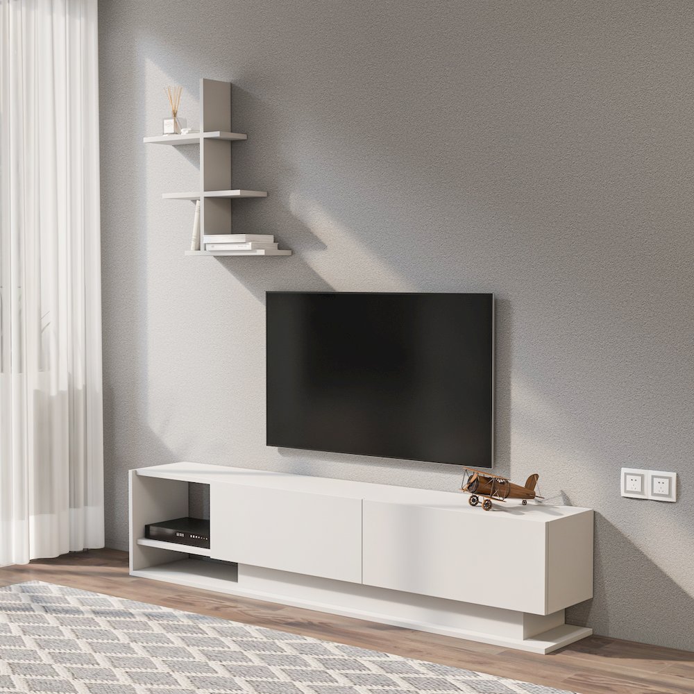 Liza Tv Stand White. Picture 2